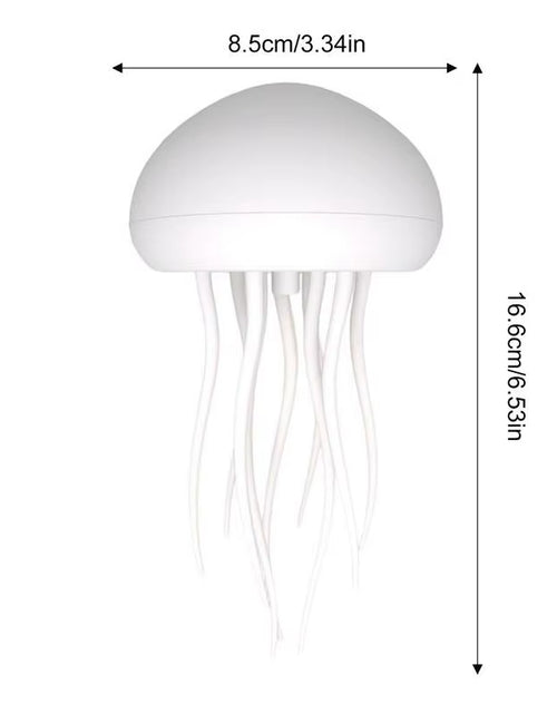 Load image into Gallery viewer, Jellyfish Night Light Cartoon Jellyfish Night Light Gradient Cute Jellyfish Bedside Lamp Voice Control Floating Jellyfish Lamp
