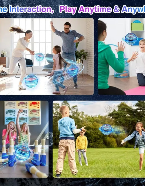 Load image into Gallery viewer, Flying Orb Ball Toy Soaring Hover Boomerang Spinner Hand Controlled Mini Drone Cosmic Globe Spinning Kids Adults Outdoor Fly Toy
