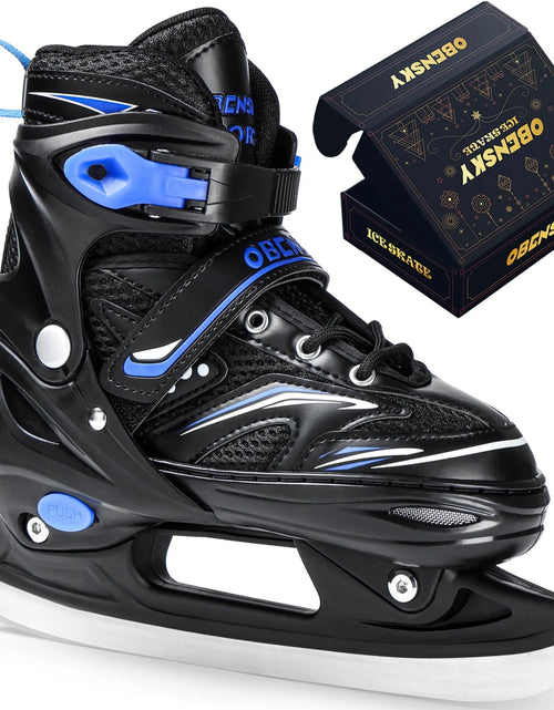 Load image into Gallery viewer, Adjustable Ice Skates - Kids Ice Skates for Beginners, Girls and Boys - Soft Padding and Reinforced Ankle Support - Fun Ice Hockey Lace-Up Skates for Outdoor and Rink
