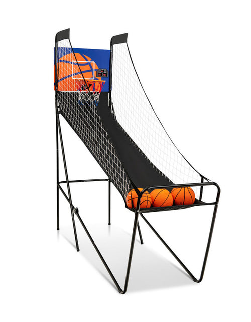 Load image into Gallery viewer, Foldable Single Shot Basketball Arcade Game with Electronic Scorer and Basketballs
