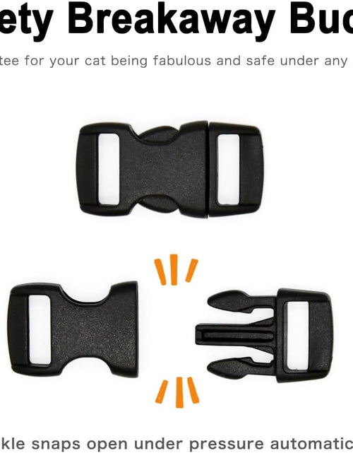 Load image into Gallery viewer, Sushi Cat Collar Bow Tie, Breakaway Safety Plastic Buckle, Bowtie Collar for Kitten (6&quot;-10&quot;)
