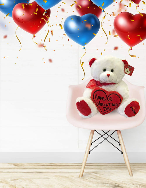 Load image into Gallery viewer, Soft Stuffed Teddy Bear - Happy Valentine&#39;S Day Bear for Girlfriend, Boyfriend, Wife, Husband - White with Red Message
