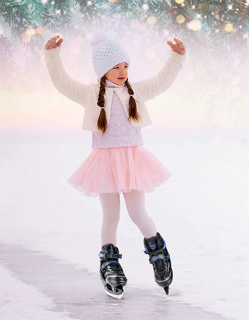 Load image into Gallery viewer, Adjustable Ice Skates - Kids Ice Skates for Beginners, Girls and Boys - Soft Padding and Reinforced Ankle Support - Fun Ice Hockey Lace-Up Skates for Outdoor and Rink
