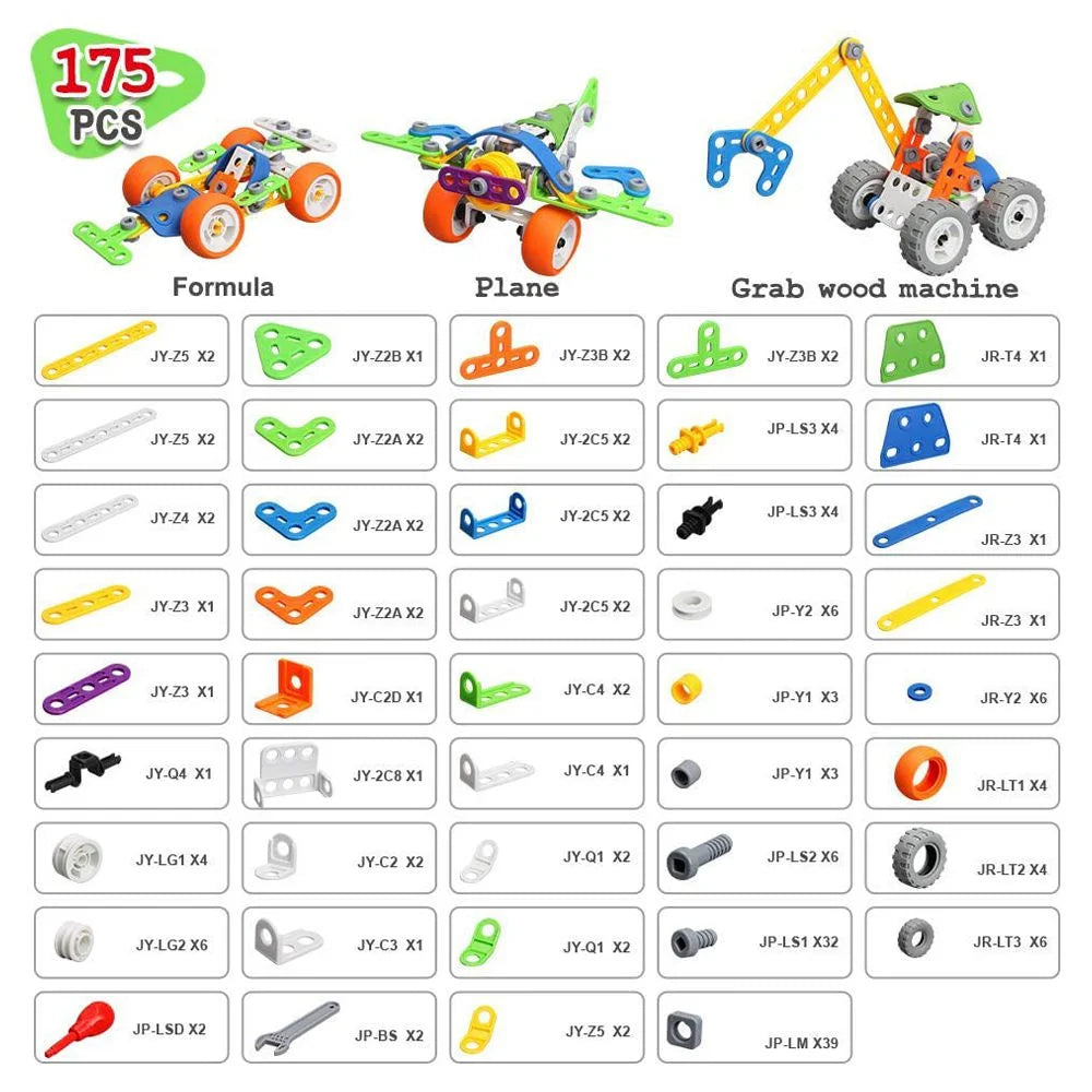 Building Blocks STEM Toys for 4 5 6 7 8+ Year Old Boys Erector Sets Kits Building Toys for Kids Age 4-8 6-8 5-7 8-10 Creative Learning Game Engineering Stem Projects Activities Gift