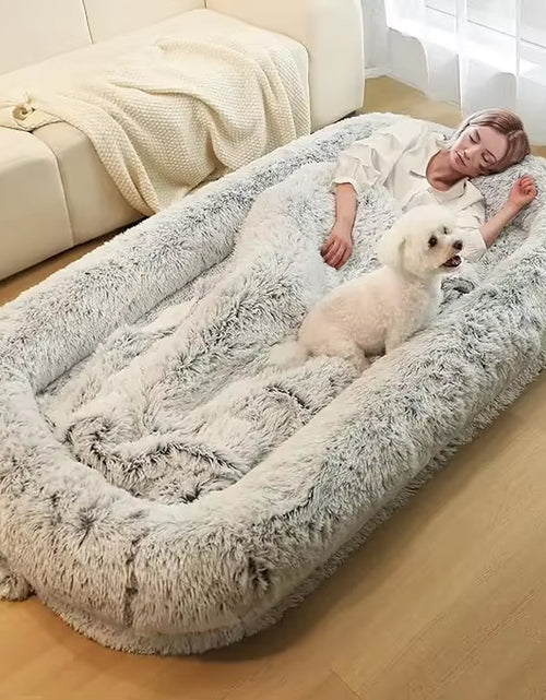 Load image into Gallery viewer, Human Dog Bed for Adults, 71&quot; Long Human Size Dog Bed, Removable Cover, Washable, Waterproof, Orthopedic Design
