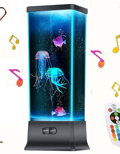 Load image into Gallery viewer, COLORLIFE Cool Electric Jellyfish Lava Lamp with Bluetooth Speaker Music Gift...
