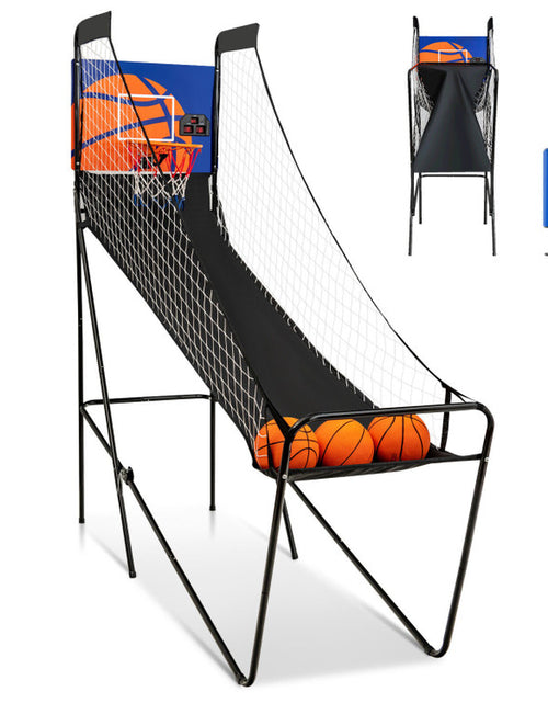 Load image into Gallery viewer, Foldable Single Shot Basketball Arcade Game with Electronic Scorer and Basketballs
