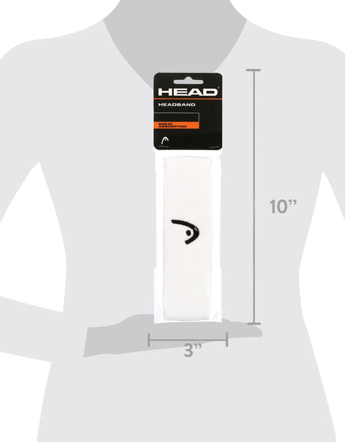 Load image into Gallery viewer, Racquet Sports band - All Ages, White, Absorbent, 90% Nylon, 10% Elasthan
