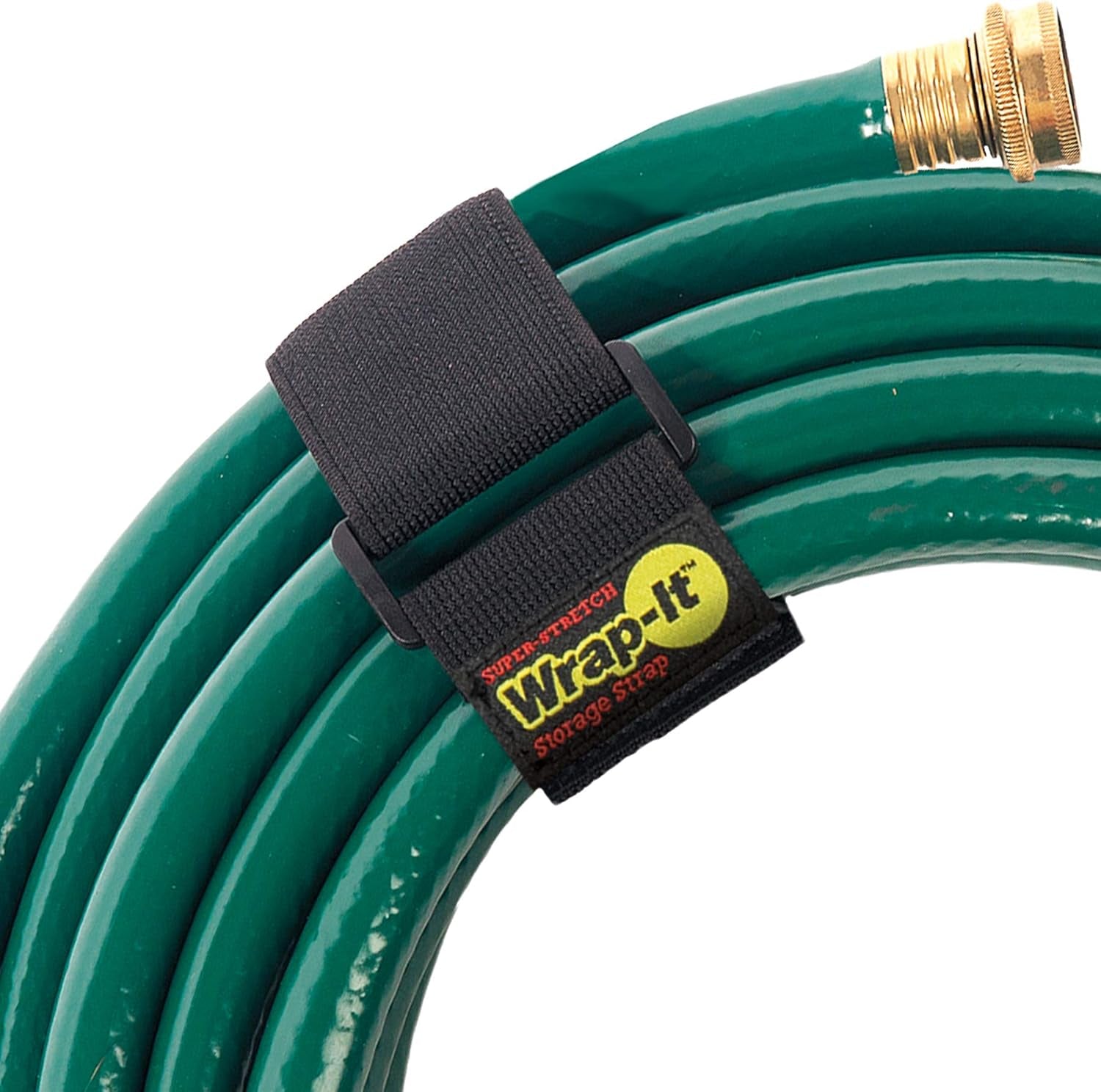 Super-Stretch  Straps, 18" (6 Pack) - Elastic Hook and Loop Cinch Straps - Extension Cord Organizer, Hose and Cables Straps, Cord Wrap, Cord Keeper, Garage and RV Storage Accessories