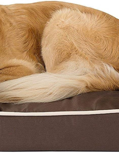 Load image into Gallery viewer, Orthopedic Dog Bed Lounge Sofa Removable Cover 100% Suede Mattress Memory-Foam with Bolster Rim Premium Prestige Edition
