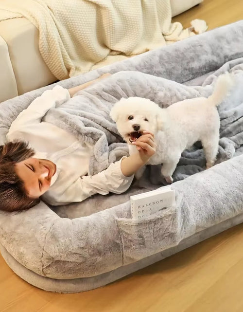 Load image into Gallery viewer, Human Dog Bed for Adults, 71&quot; Long Human Size Dog Bed, Removable Cover, Washable, Waterproof, Orthopedic Design
