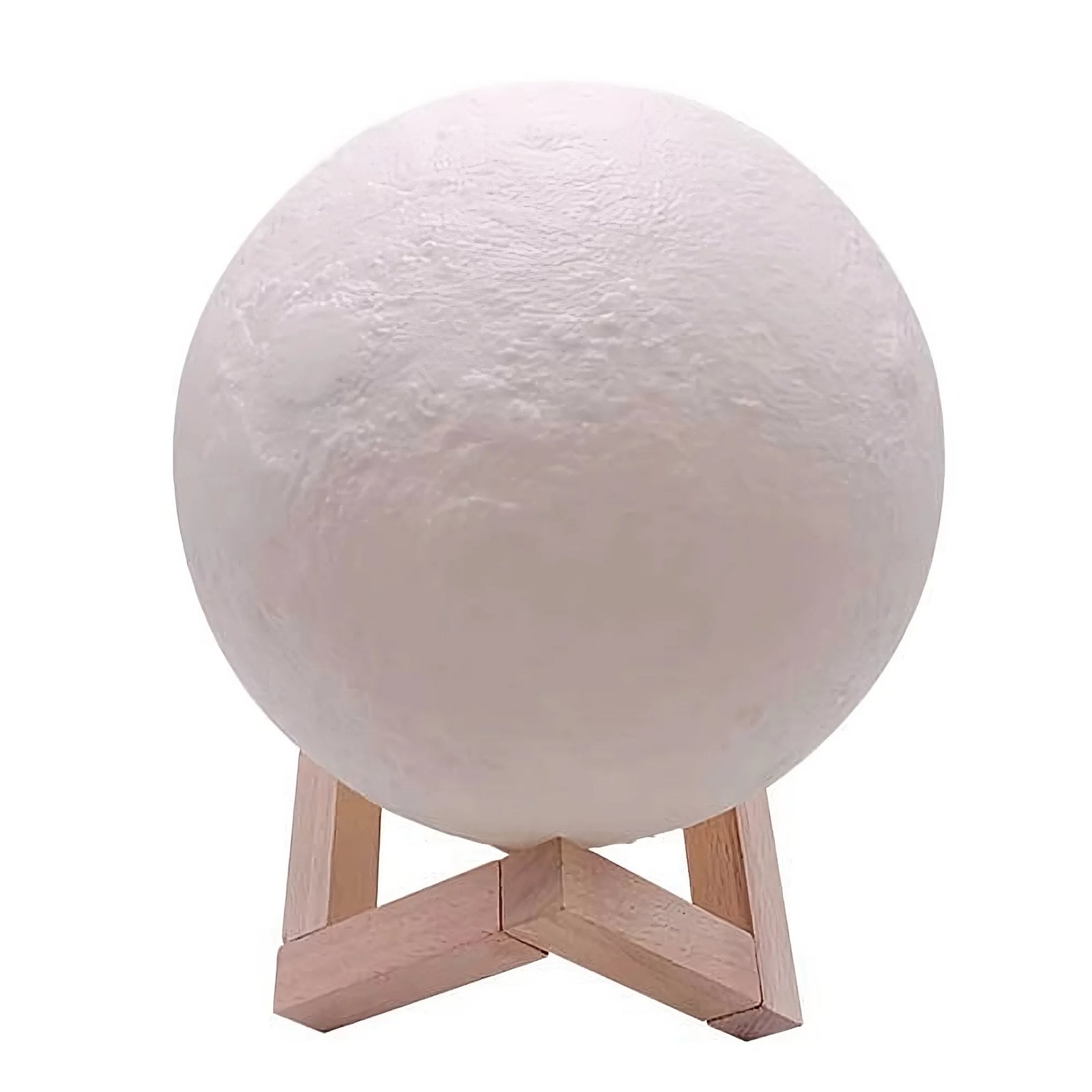 Moon Lamp, Dual-Tone Color LED Light, 3D Printing Moon Light with Bracket, Touch Night Lamp for Kids, Rechargeable Lunar LED Lamp, 8.7 Inch