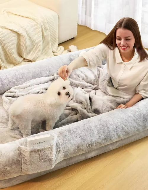 Load image into Gallery viewer, Human Dog Bed for Adults, 71&quot; Long Human Size Dog Bed, Removable Cover, Washable, Waterproof, Orthopedic Design
