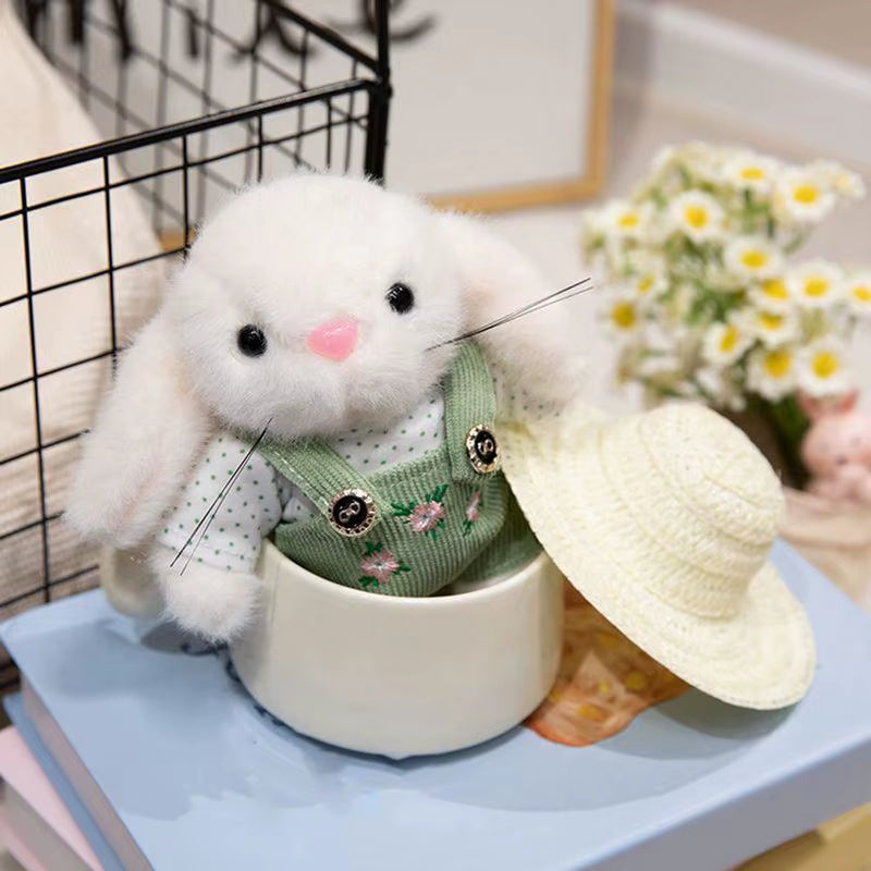 5.5 Inch Cute Rabbit Doll Baby Soft Plush Toys for Children Appease Sleeping Stuffed Animal Baby Toys